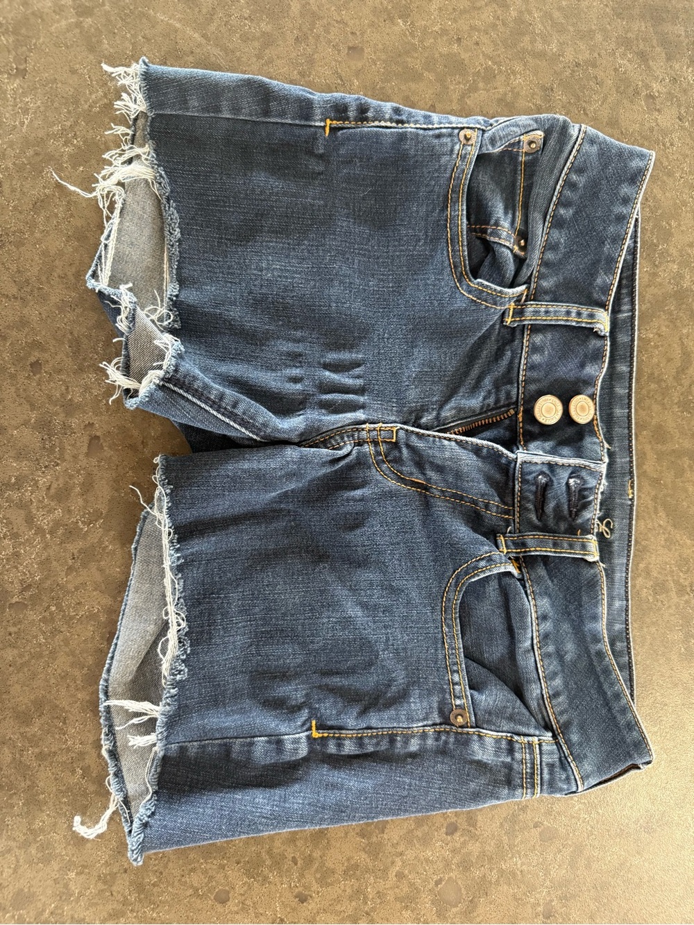 American Eagle Outfitters Dark Blue Denim Jean Shorts